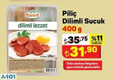 PİLİÇ DİLİMLİ SUCUK PİLİÇ DİLİMLİ SUCUK